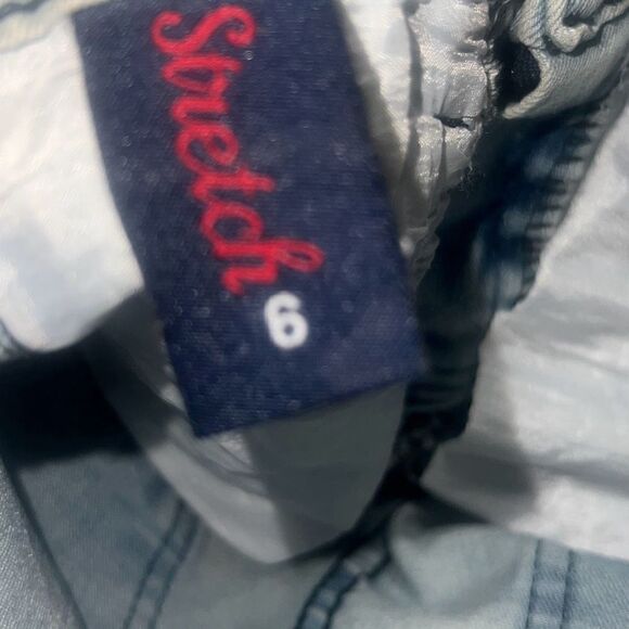 Boys Just For Me Light Wash Stretch Denim Jeans Size 6 Distressed - Picture 9 of 15